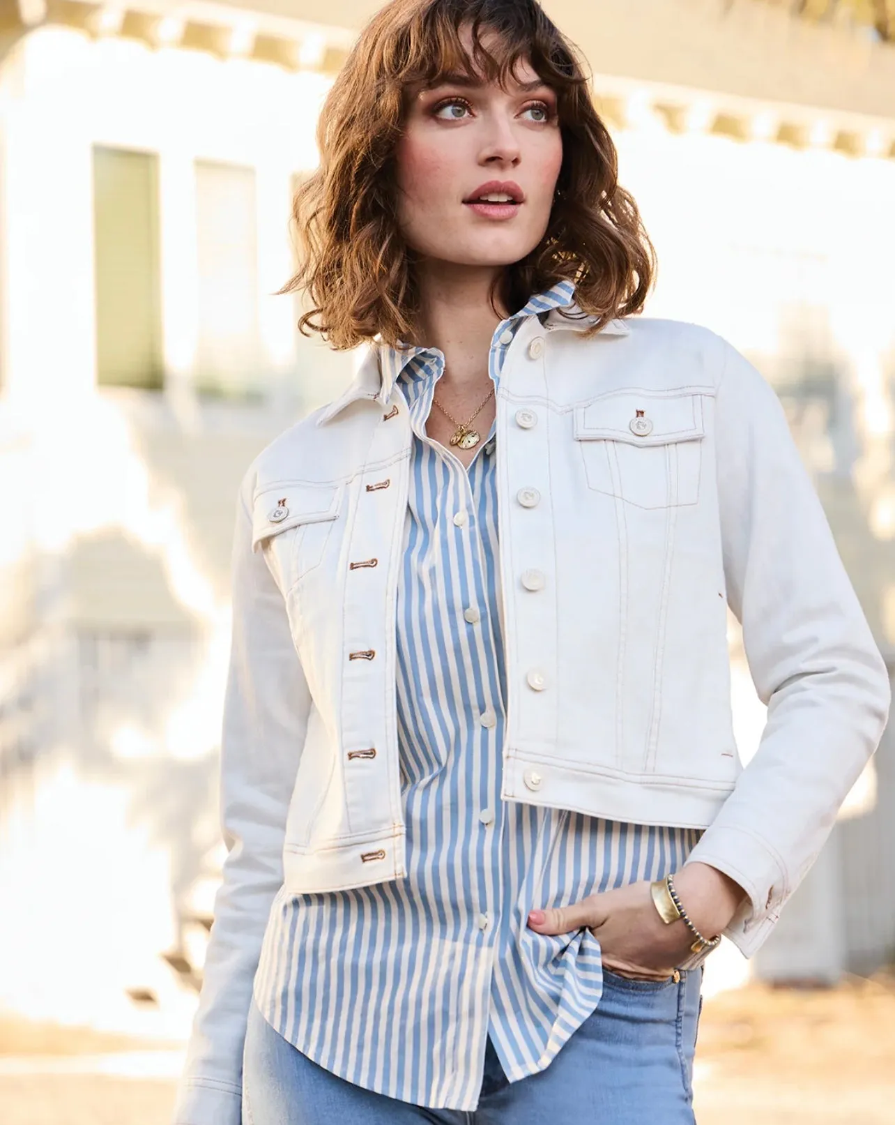 Aida Buttonfront Shirt - Lakeside