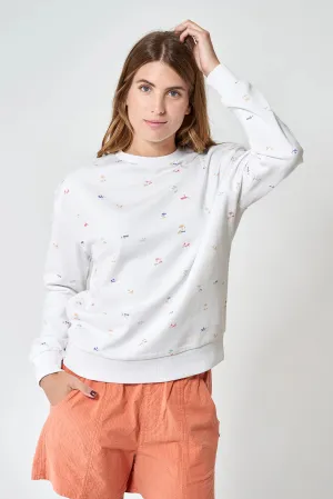 Beach Print Sweatshirt
