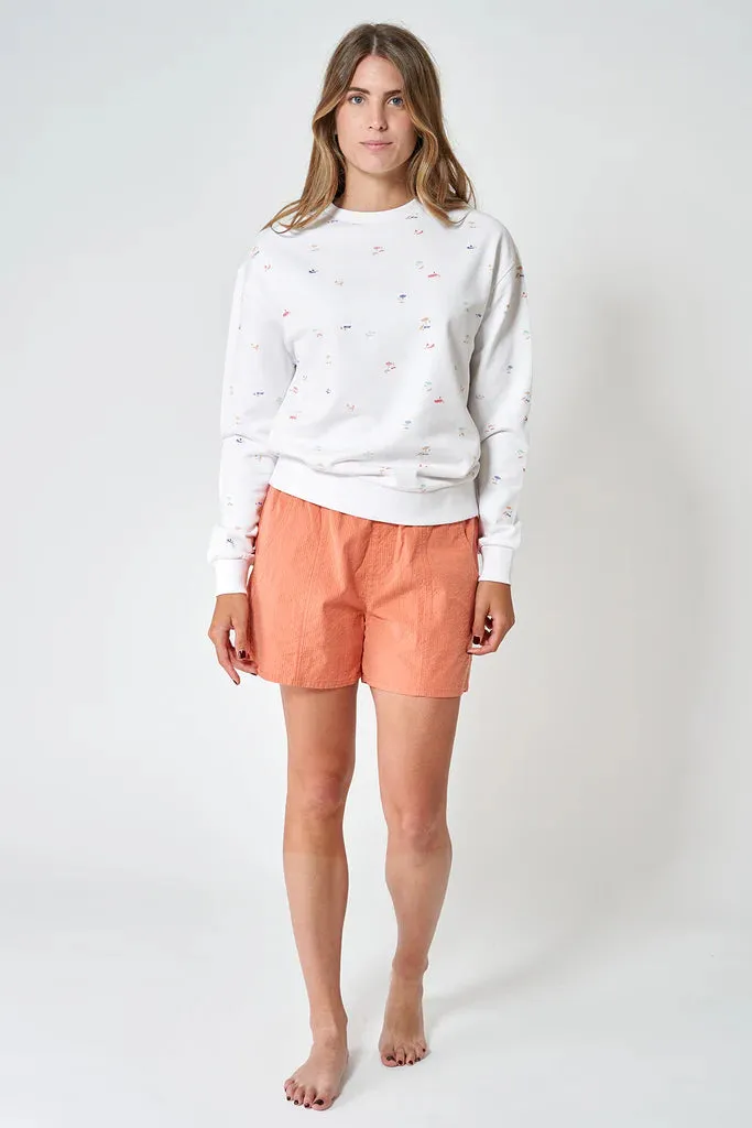 Beach Print Sweatshirt
