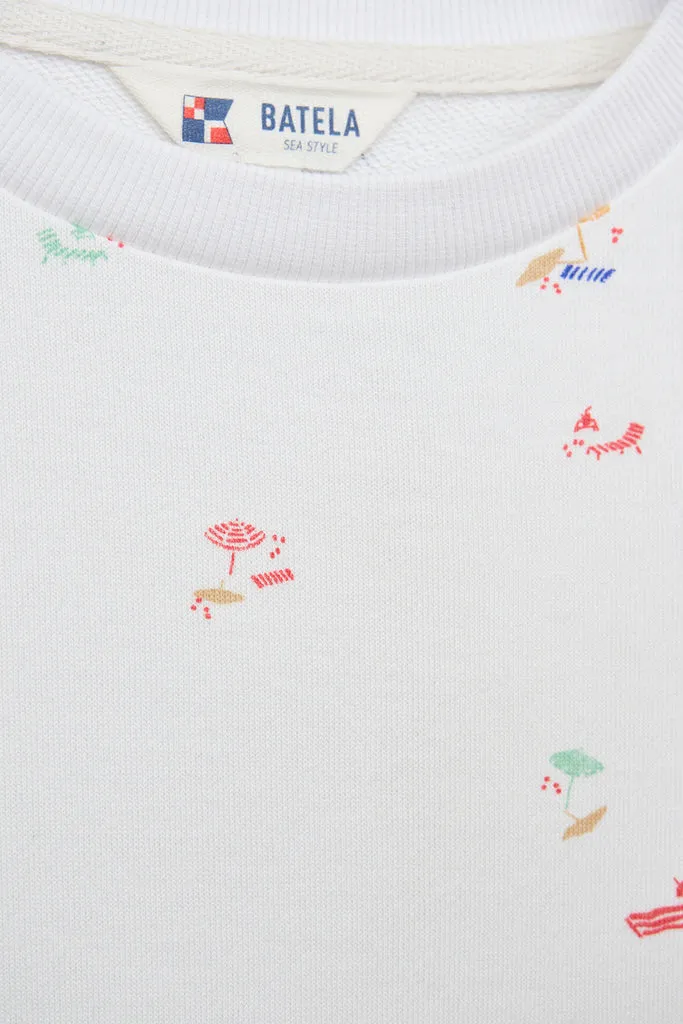 Beach Print Sweatshirt