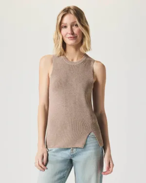 Bobbie Sweater Tank- Fawn