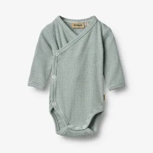Body Wraparound L/S Pil - stormy sea stripe