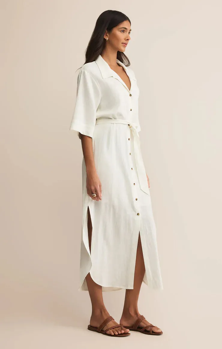 Brise Linen Midi Dress