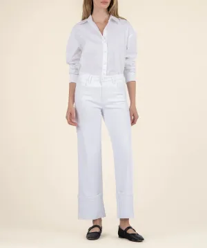 Charlotte High Rise Wide Leg - Optic White
