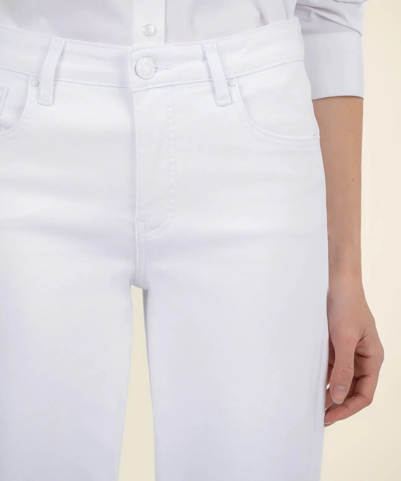 Charlotte High Rise Wide Leg - Optic White