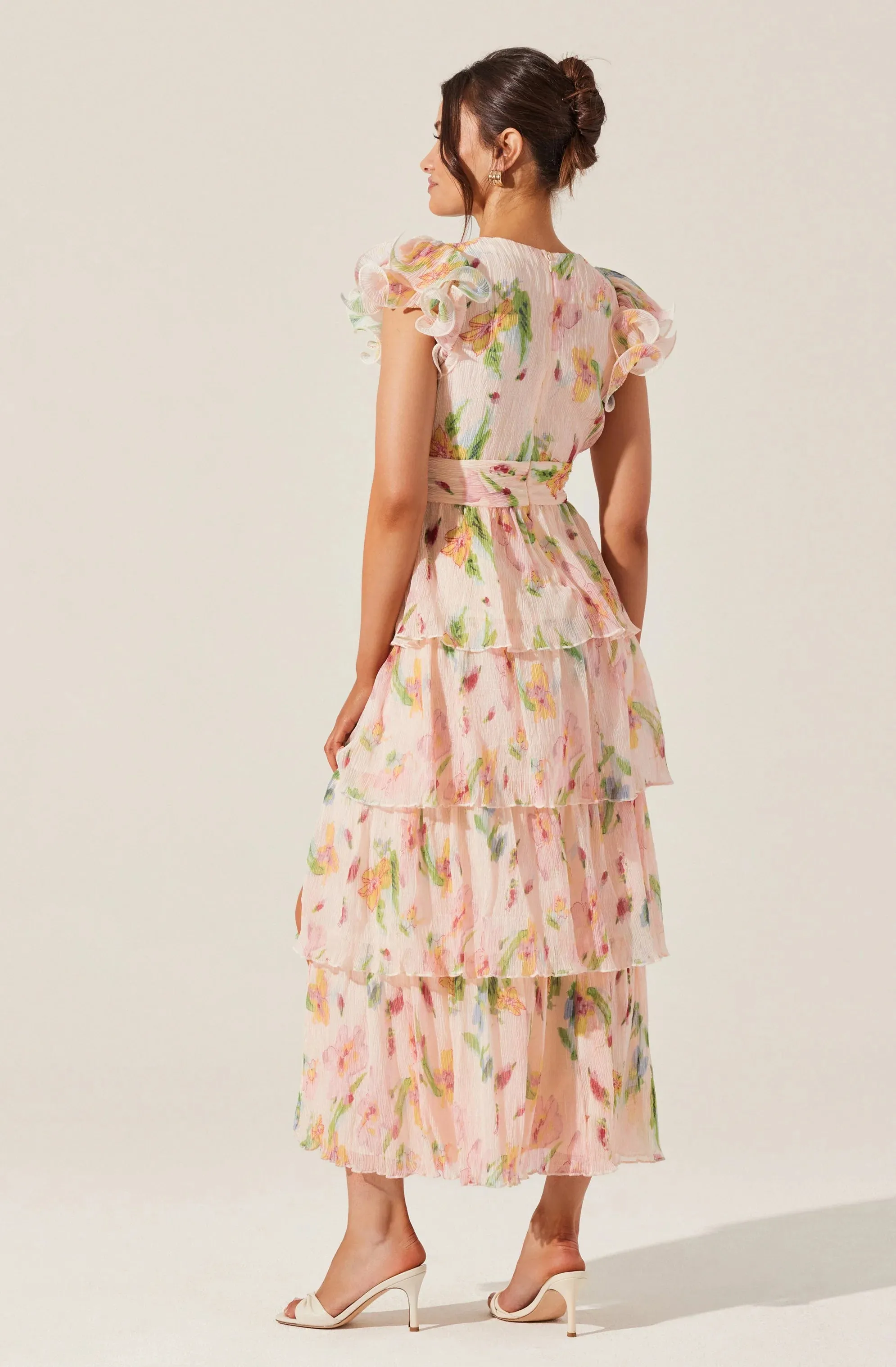 Emporia Floral Tiered Midi Dress