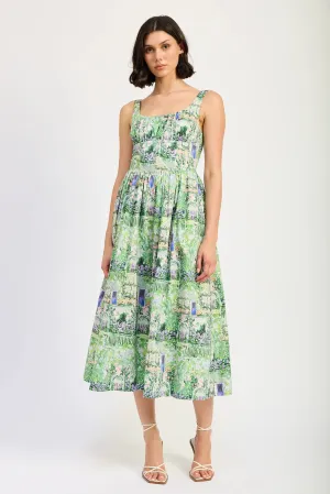 English Garden Midi Dress