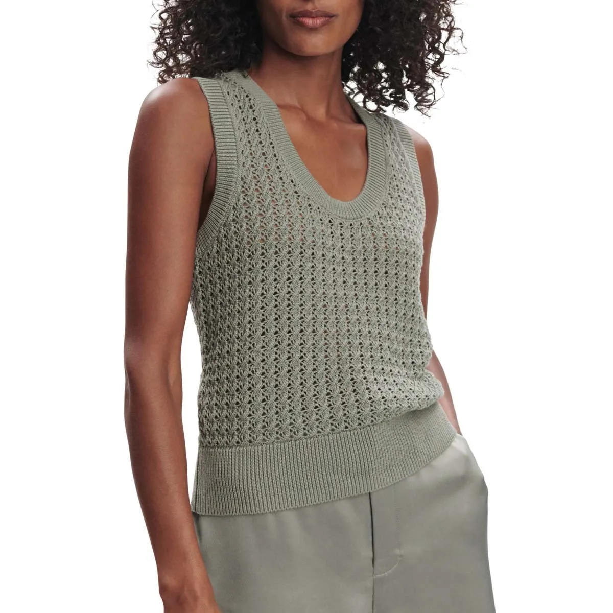 Ferns Open Knit Tank