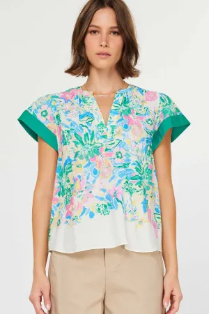 Floral Watercolor Top