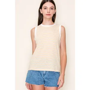Laura Linen Striped Tank Top