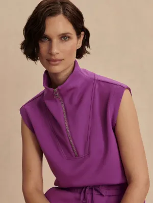 Magnolia 2.0 Half-Zip Tank - Striking Purple