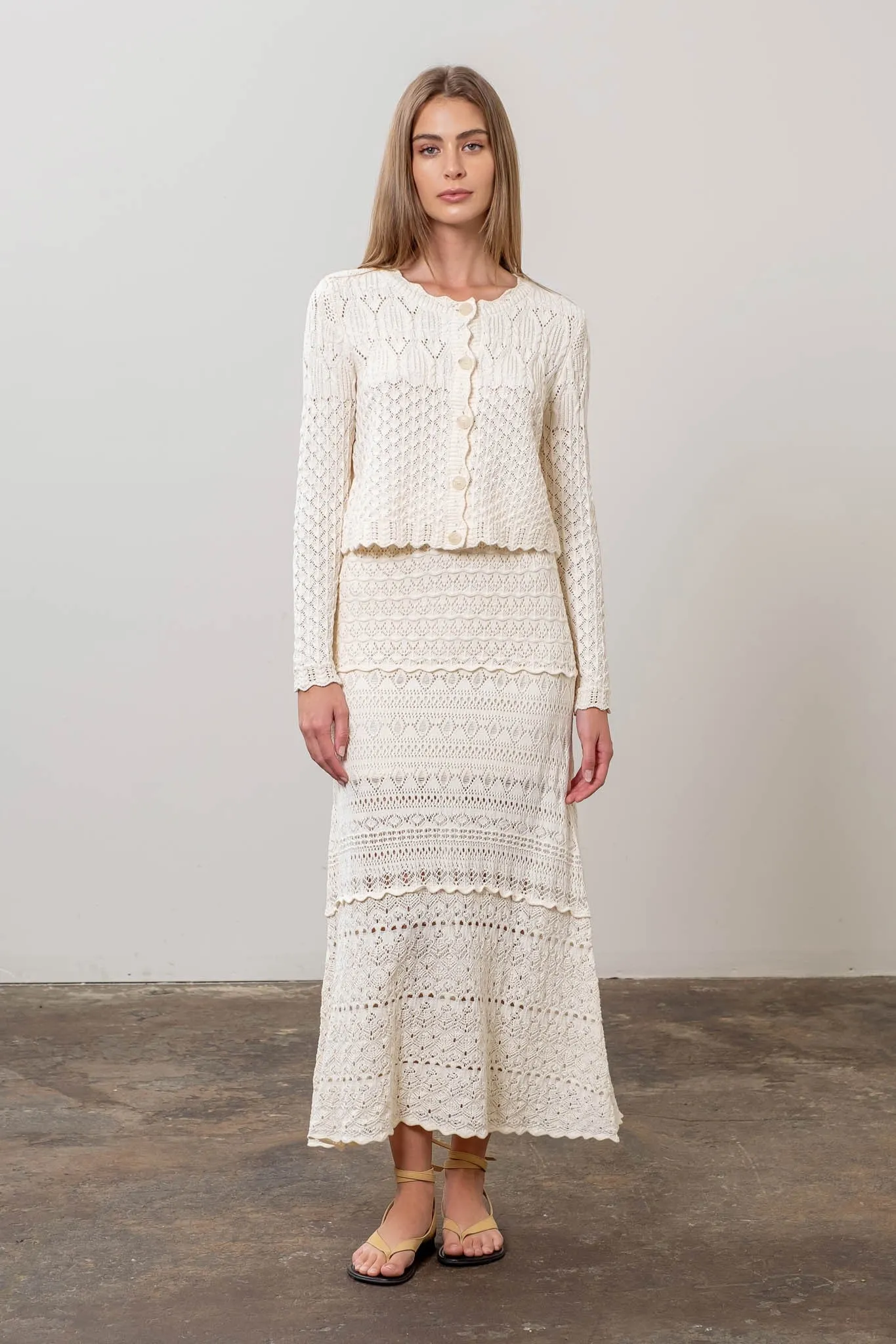 Mila Knit Midi Skirt