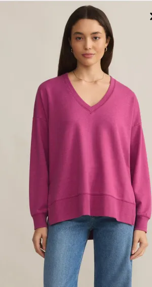 Modern V-Neck Weekender - Magenta