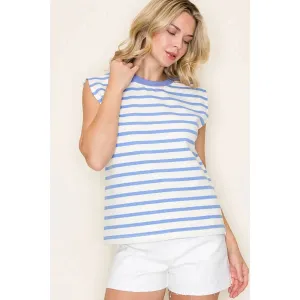 Olivia Sleeveless French Terry Top