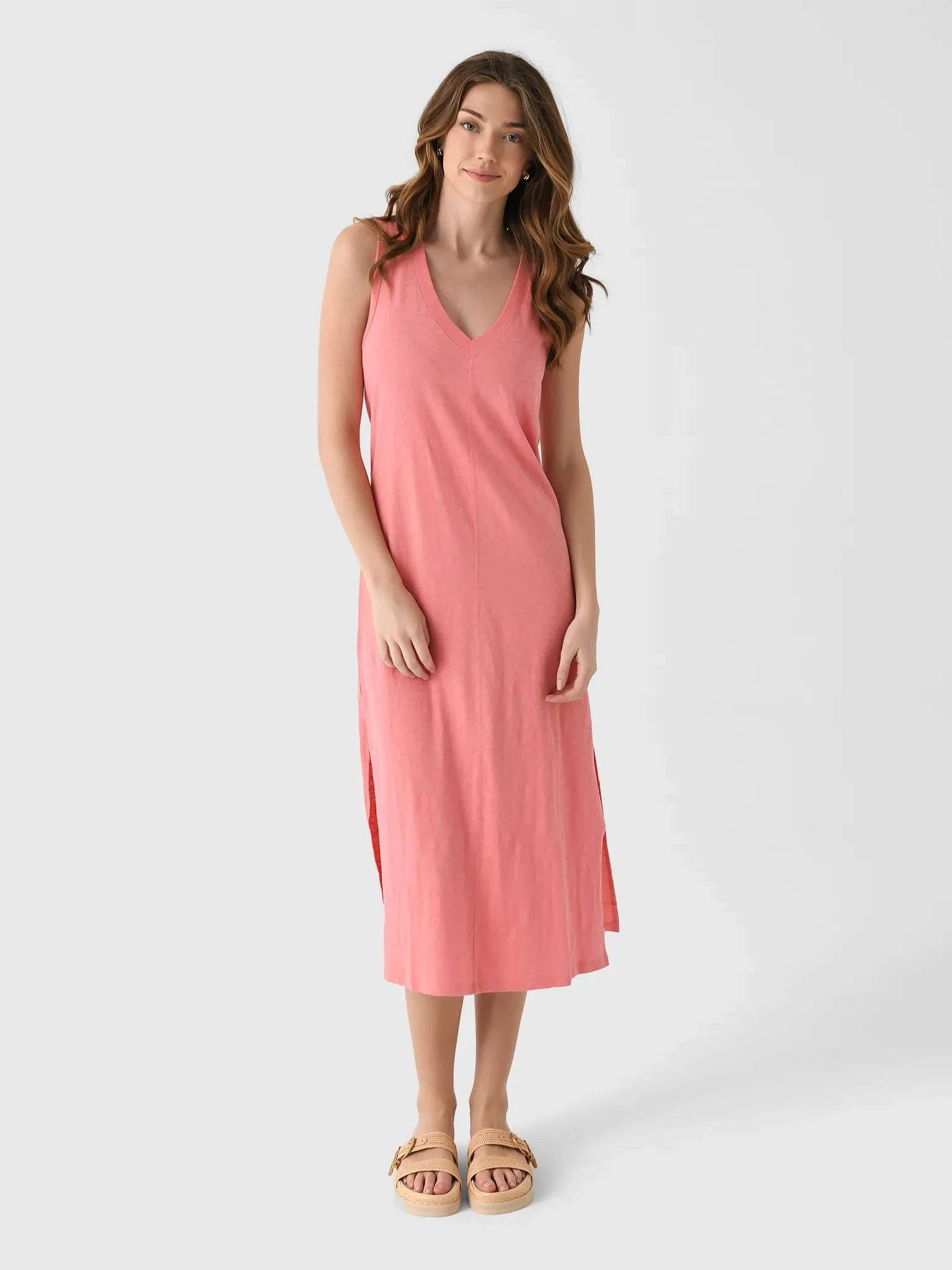 Palisades Midi Dress - Sunset Pink
