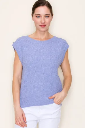 Periwinkle Waffle Knit Tee