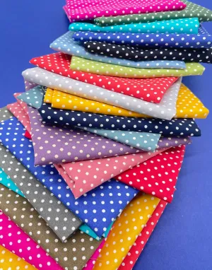 Pin Spot Cotton Poplin Fabric