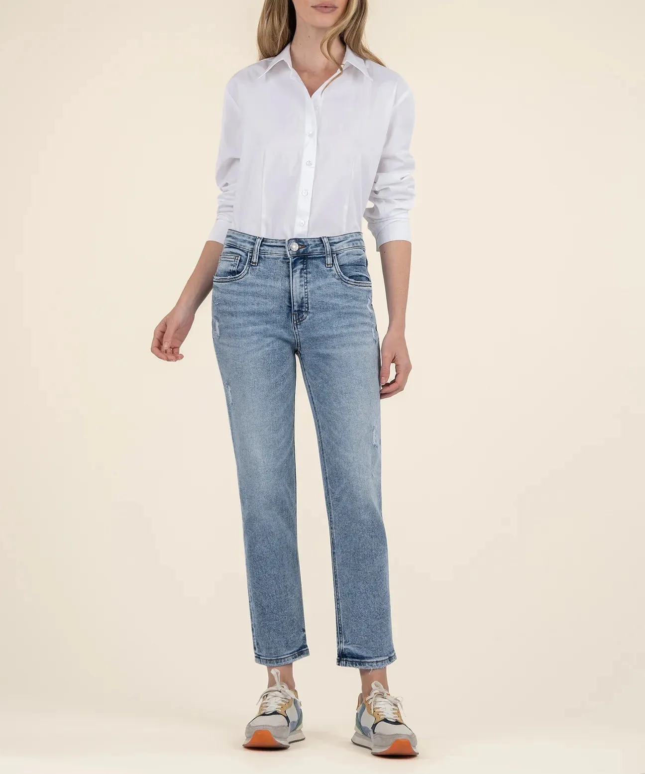 Rachael High Rise Mom Jean - Equality Wash