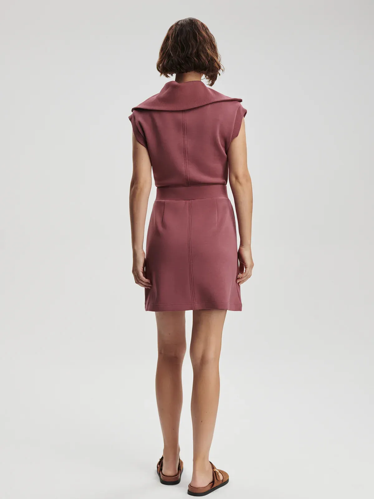 Rebecca Zip Through Dress - Wild Rhubarb