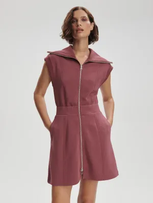 Rebecca Zip Through Dress - Wild Rhubarb