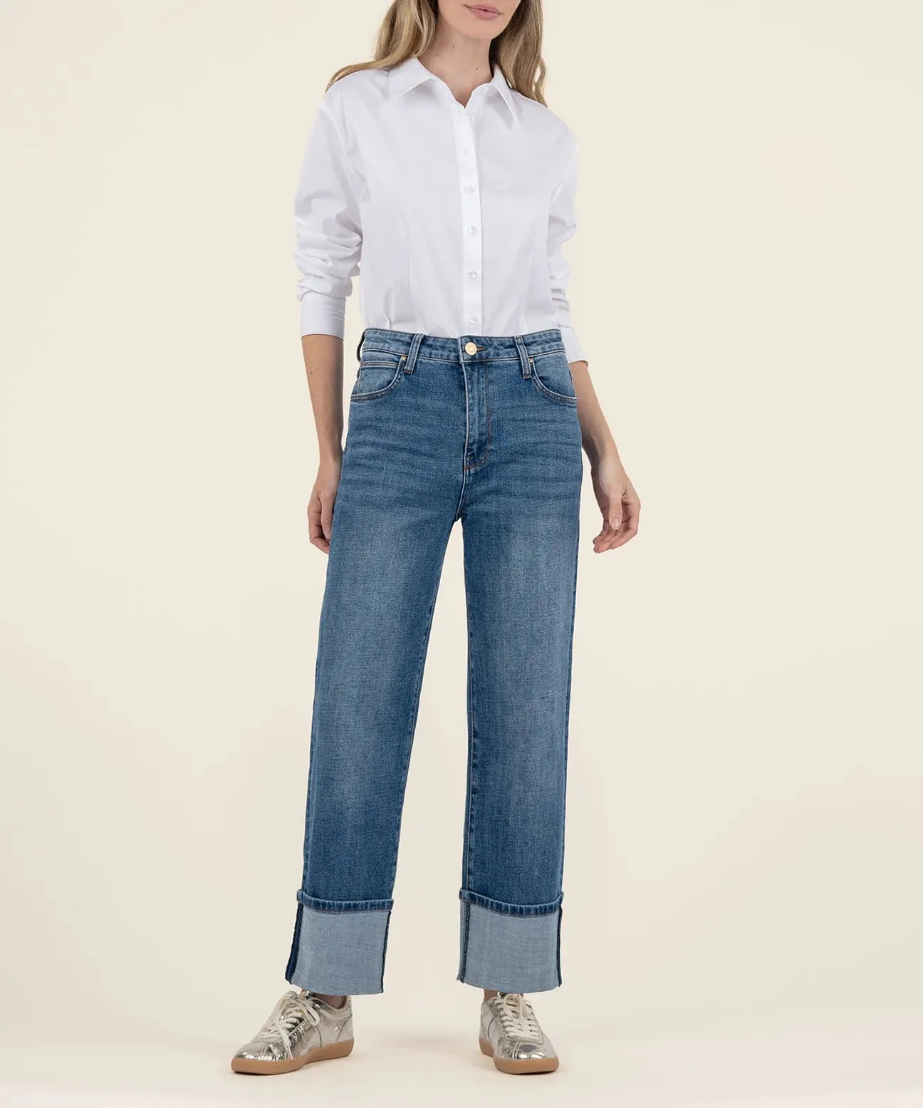 Sienna High Rise Wide Leg - Cuddle Wash