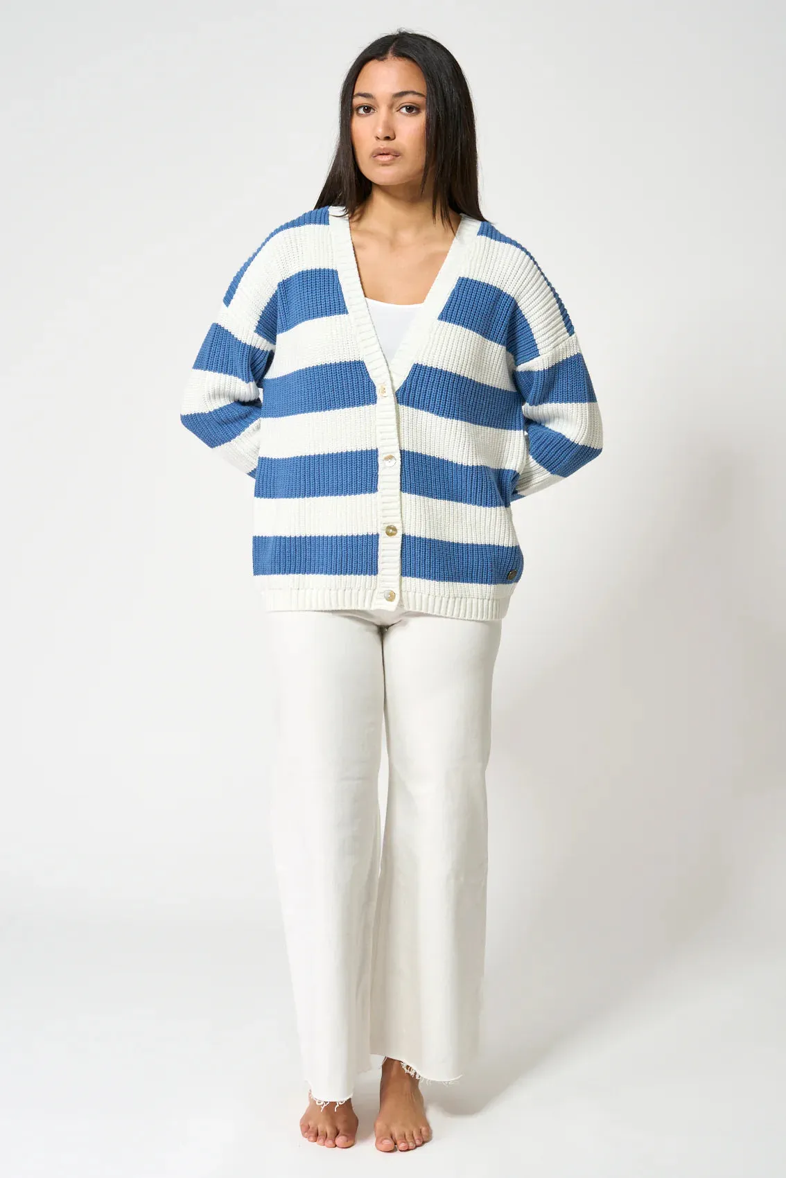 Striped Knit Cardigan