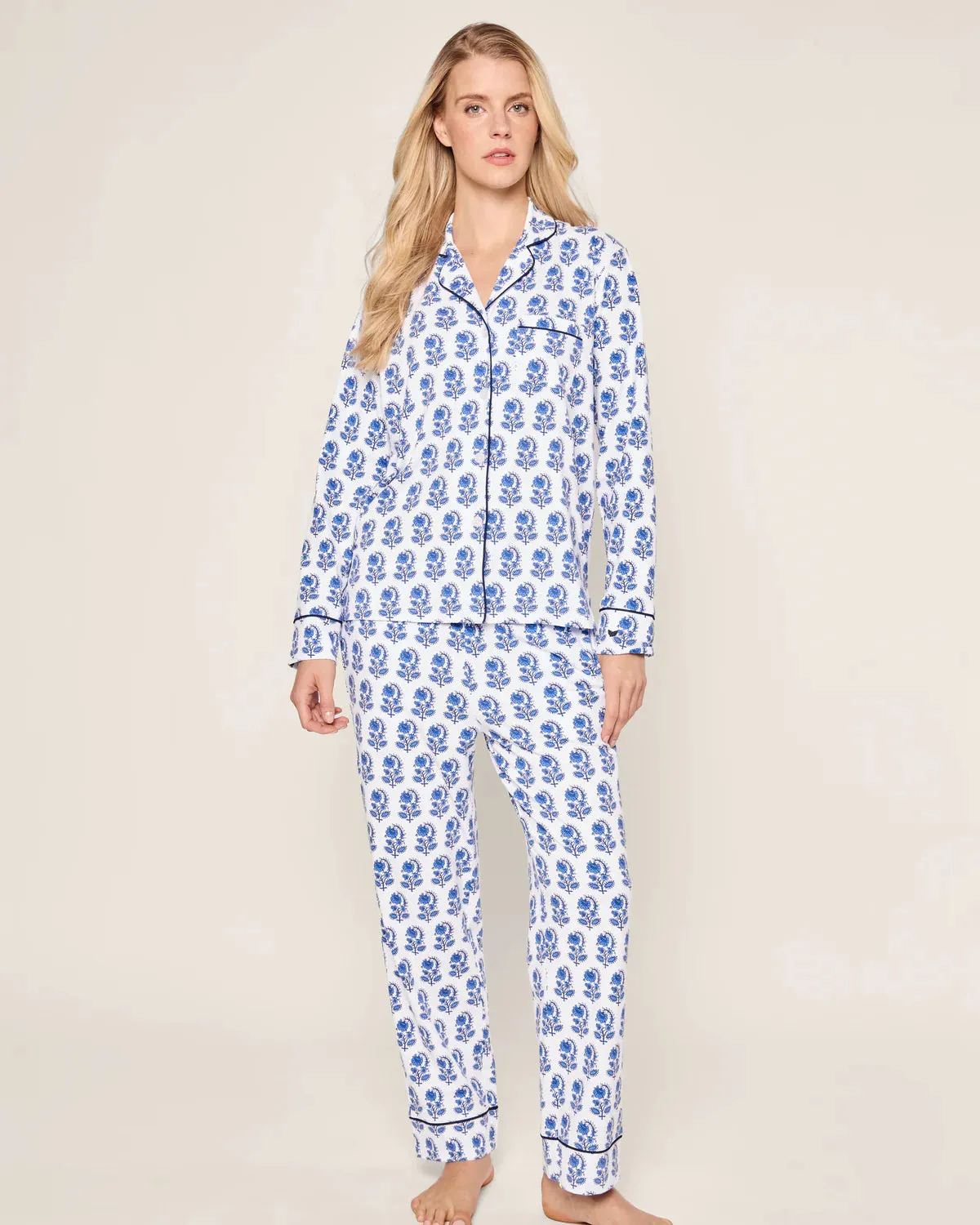 Women's Pima Pajama Set in Bristol Bay