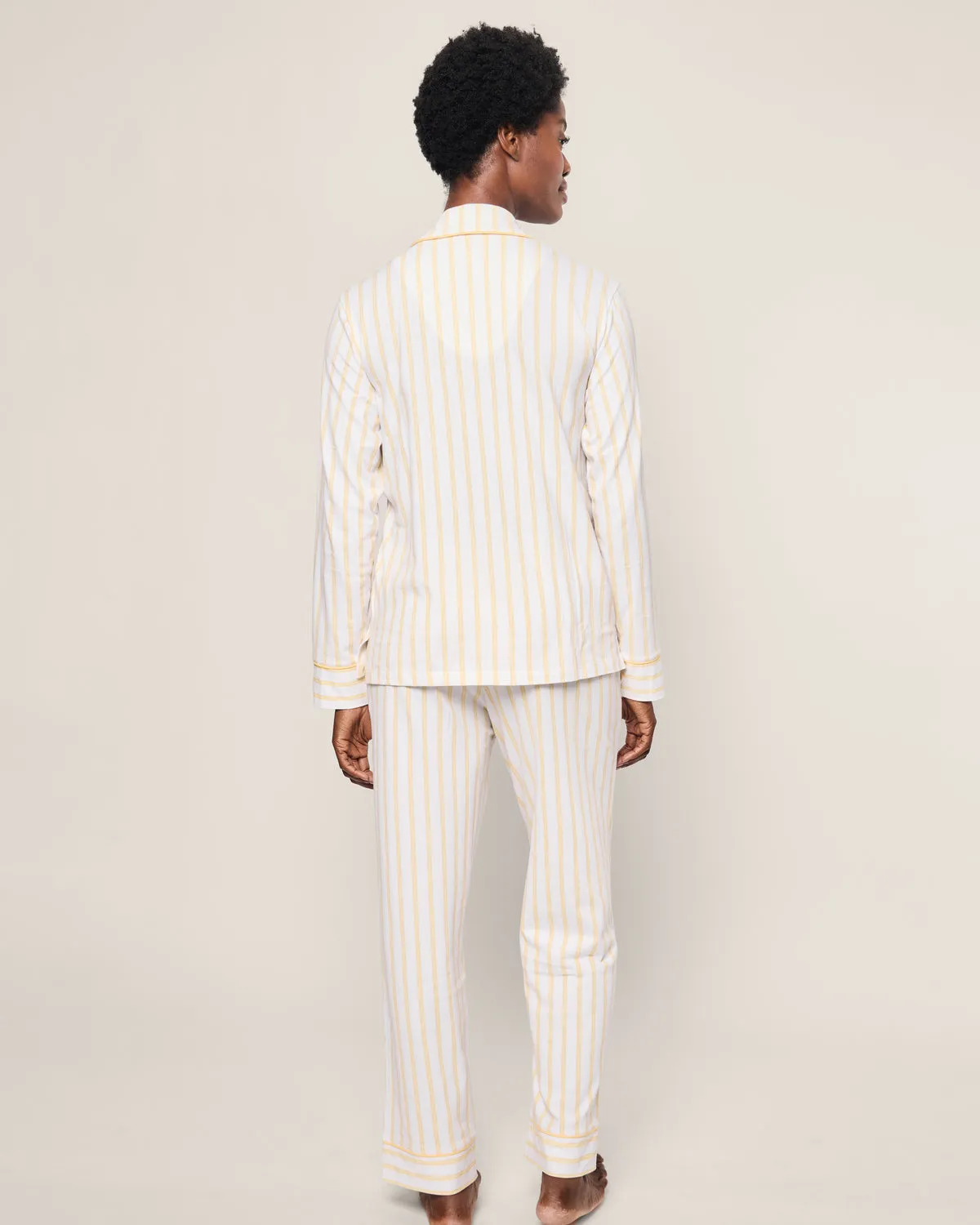 Women’s Pima Pajama Set in Sunny Stripe