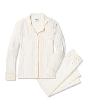 Women’s Pima Pajama Set in Sunny Stripe